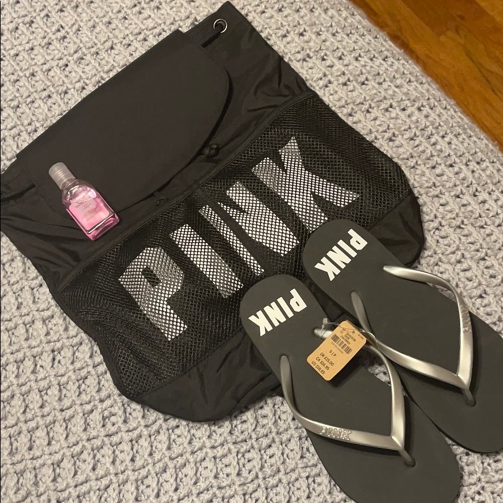 PINK Bundle with Bag, Shoes, and Hand Sanitizer